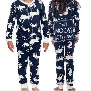 Lazy One "Don't Moose With Me" Butt Flapjack Pajamas Size 4T
